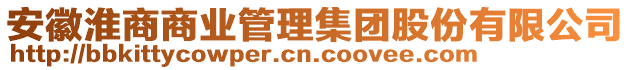 安徽淮商商業(yè)管理集團(tuán)股份有限公司