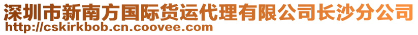 深圳市新南方國(guó)際貨運(yùn)代理有限公司長(zhǎng)沙分公司