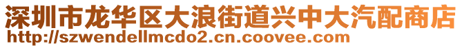 深圳市龍華區(qū)大浪街道興中大汽配商店