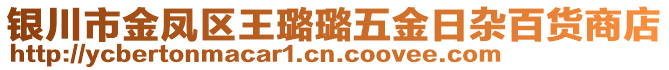 銀川市金鳳區(qū)王璐璐五金日雜百貨商店