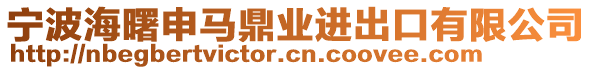 寧波海曙申馬鼎業(yè)進(jìn)出口有限公司