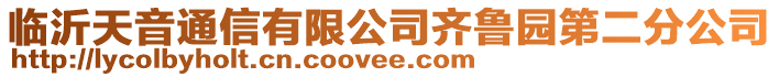 臨沂天音通信有限公司齊魯園第二分公司