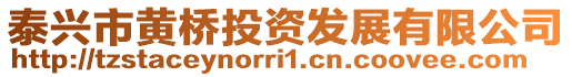泰興市黃橋投資發(fā)展有限公司