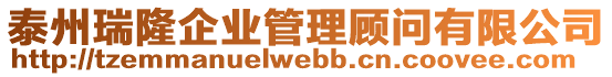 泰州瑞隆企業(yè)管理顧問有限公司