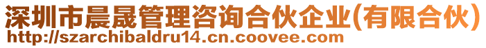 深圳市晨晟管理咨詢合伙企業(yè)(有限合伙)