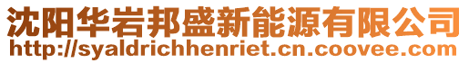 沈陽華巖邦盛新能源有限公司