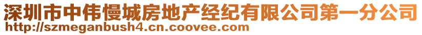 深圳市中偉慢城房地產經紀有限公司第一分公司