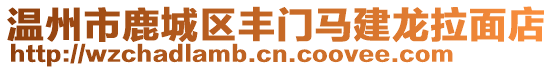 溫州市鹿城區(qū)豐門馬建龍拉面店