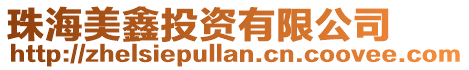 珠海美鑫投資有限公司
