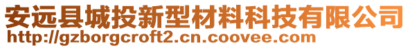 安遠縣城投新型材料科技有限公司