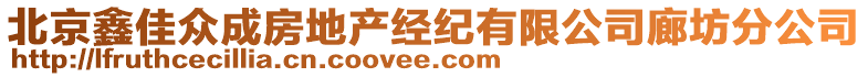 北京鑫佳眾成房地產(chǎn)經(jīng)紀(jì)有限公司廊坊分公司