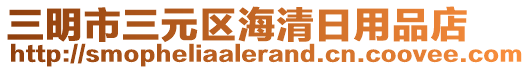 三明市三元區(qū)海清日用品店