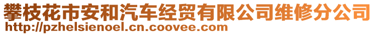 攀枝花市安和汽車經(jīng)貿有限公司維修分公司