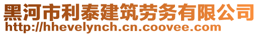 黑河市利泰建筑勞務(wù)有限公司