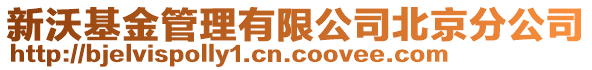 新沃基金管理有限公司北京分公司