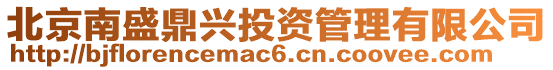 北京南盛鼎興投資管理有限公司