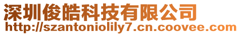 深圳俊皓科技有限公司