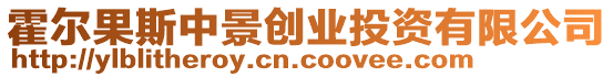 霍爾果斯中景創(chuàng)業(yè)投資有限公司