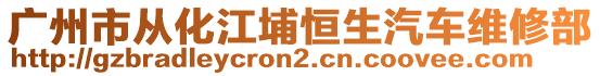 广州市从化江埔恒生汽车维修部