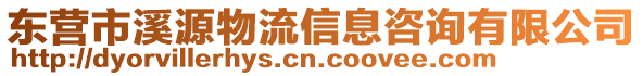 東營市溪源物流信息咨詢有限公司