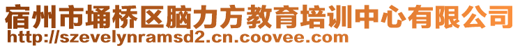 宿州市埇橋區腦力方教育培訓中心有限公司