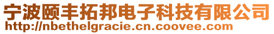 寧波頤豐拓邦電子科技有限公司