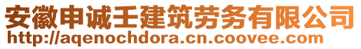 安徽申誠(chéng)壬建筑勞務(wù)有限公司