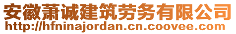 安徽蕭誠建筑勞務(wù)有限公司