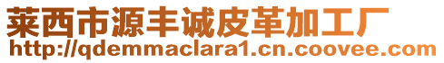 萊西市源豐誠皮革加工廠