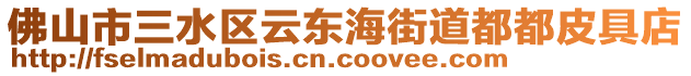 佛山市三水區(qū)云東海街道都都皮具店