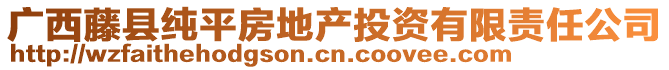 廣西藤縣純平房地產(chǎn)投資有限責(zé)任公司