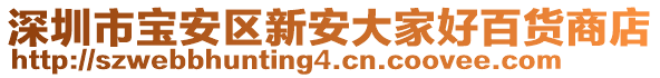 深圳市寶安區新安大家好百貨商店
