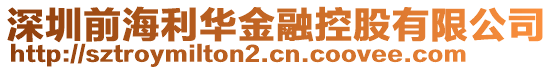 深圳前海利華金融控股有限公司