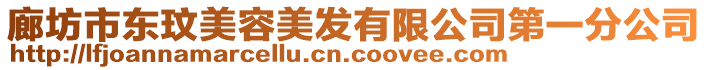 廊坊市東玟美容美發有限公司第一分公司
