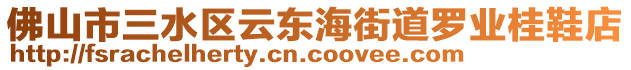 佛山市三水區云東海街道羅業桂鞋店