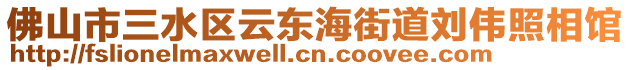 佛山市三水區云東海街道劉偉照相館