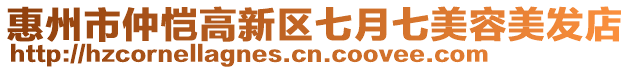 惠州市仲愷高新區(qū)七月七美容美發(fā)店