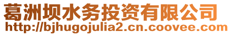 葛洲壩水務投資有限公司