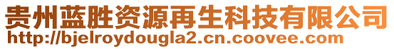 貴州藍(lán)勝資源再生科技有限公司