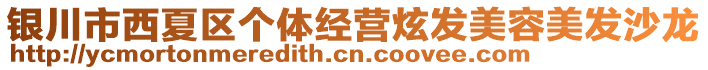 銀川市西夏區(qū)個體經(jīng)營炫發(fā)美容美發(fā)沙龍