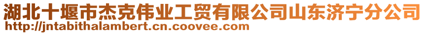 湖北十堰市杰克偉業(yè)工貿(mào)有限公司山東濟(jì)寧分公司