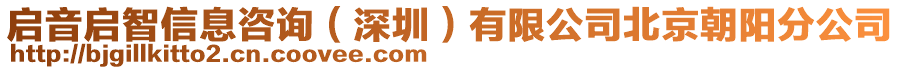 啟音啟智信息咨詢（深圳）有限公司北京朝陽(yáng)分公司