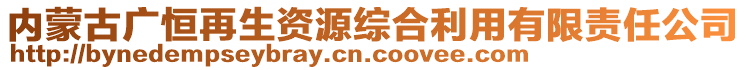 內蒙古廣恒再生資源綜合利用有限責任公司