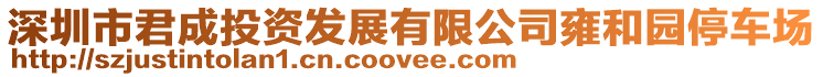 深圳市君成投資發(fā)展有限公司雍和園停車場