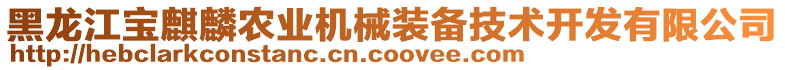 黑龍江寶麒麟農(nóng)業(yè)機械裝備技術開發(fā)有限公司