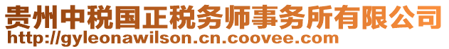 貴州中稅國正稅務師事務所有限公司