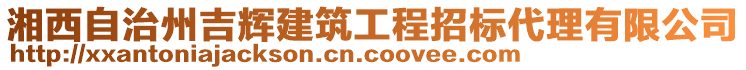 湘西自治州吉輝建筑工程招標(biāo)代理有限公司