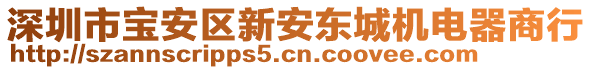 深圳市寶安區(qū)新安東城機(jī)電器商行