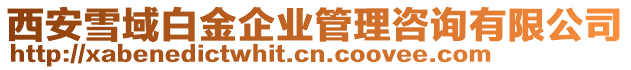 西安雪域白金企業(yè)管理咨詢(xún)有限公司