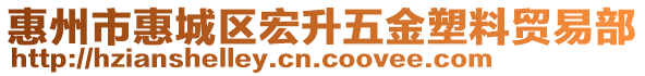 惠州市惠城區宏升五金塑料貿易部